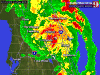 The last radar picture I got before I lost power. The center is only about 20 minutes away at this time.